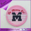 Pink round sticker label with good price